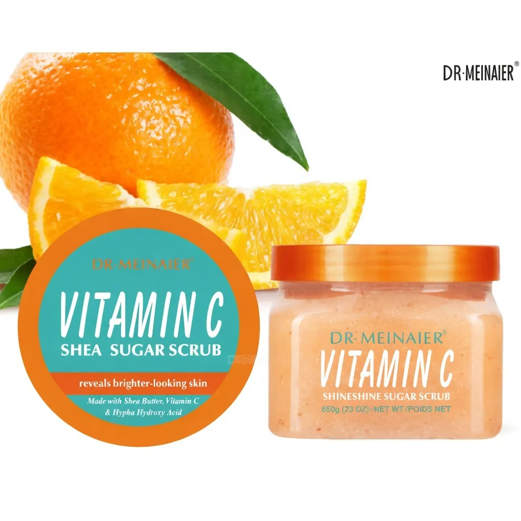 DR MEINAIER ( VITAMIN C  SHINESHINE ) SHEA SUGAR SCRUB 650g