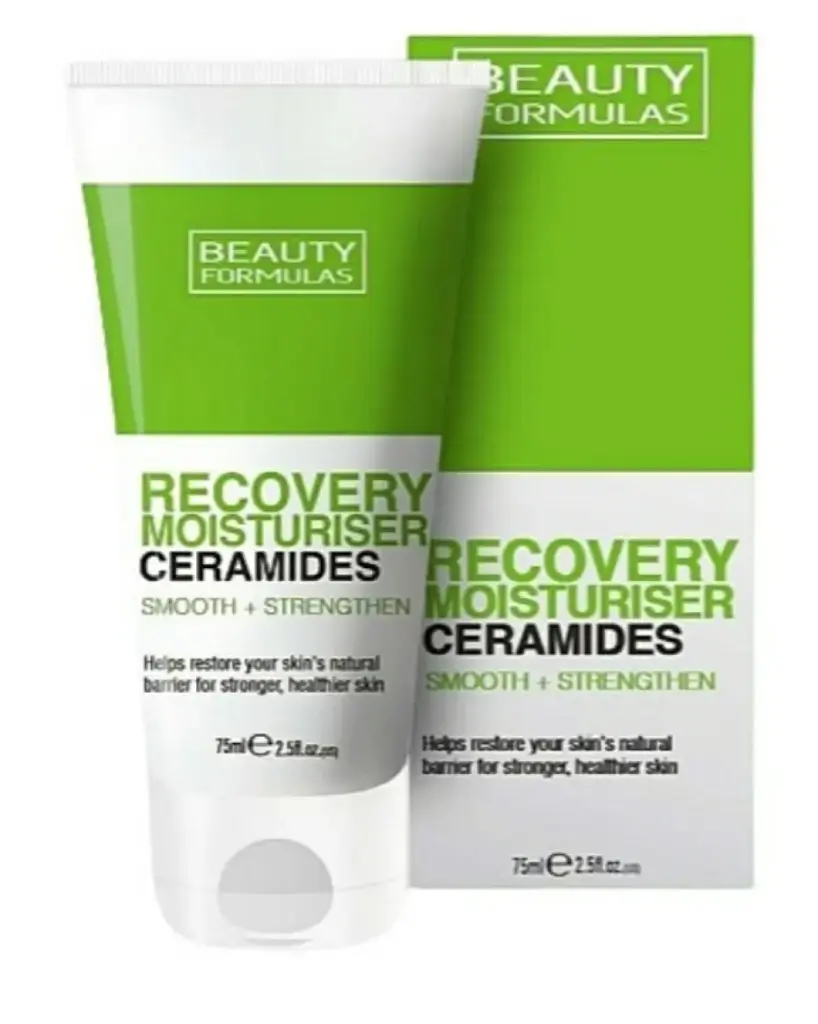BEAUTY FORMULAS CERAMIDE RECOVERY MOISTURISER (SMOOTH+STRENGTHEN) FACE CREAM 75ML