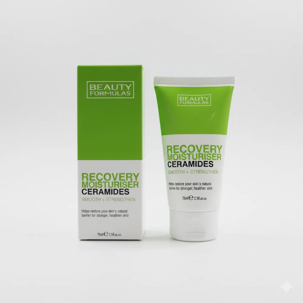 BEAUTY FORMULAS RECOVERY MOISTURISER ( CERAMIDE ) SMOOTH+STRENGTHEN FACE CREAM 75mL