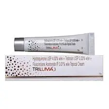TRILUMA HYDROQUINONE USP 4.00%w/w + TRETINON USP0.05%w/w + FLUOCINOLONE ACETONIDE IP 0.01%w/w TOPICAL GEL15G