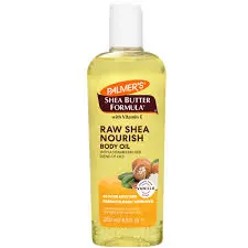 PALMER'S COCOA BUTTER FORMULA WITH VITAMIN E RAW SHEA NOURISH BODY OIL 250ML