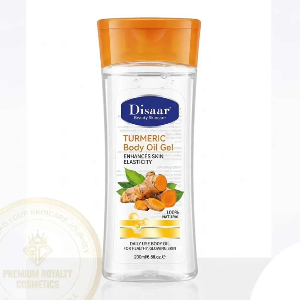 DISAAR [ TURMERIC BODY OIL GEL ] - Enhances Skin Elasticity ( 200mL )