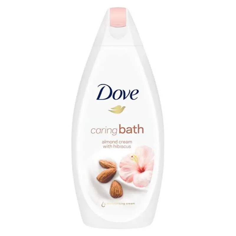 DOVE CARING BATH ALMOND CREAM WITH HIBISCUS 750ML
