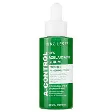 NINELESS A-CONTROL 10% AZELAIC ACID SERUM 30mL – Acne Control, Redness Relief & Brightening Treatment