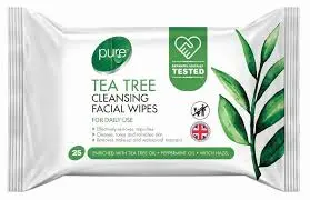 XBC NATURAL CARE TEA TREE CLEANSING 25 WIPES