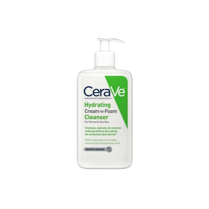 CERAVE HYDRATING (CREAM-to- FOAM CLEANSER) FOR NORMAL TO DRY SKIN 12fl.oz 355mL