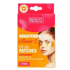 BEAUTY FORMULAS BRIGHTENING VITAMIN C EYE GEL PATCHES 6 PAIRS