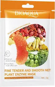 BIOAQUA FINE TENDER & SMOOTH PLANT ENZYMES FACIAL MASK 25G