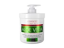ADVANCED CLINICALS ALOE VERA SOOTHE + RECOVER CREAM 16 OZ.(1 LB)