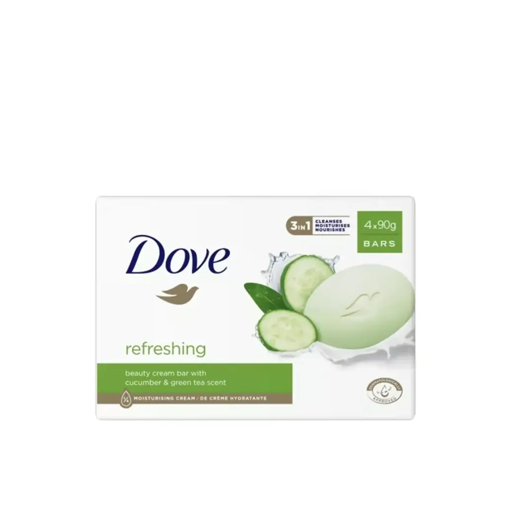 DOVE CREAM BAR REFRESHING BEAUTY SOAP 4in1 360g