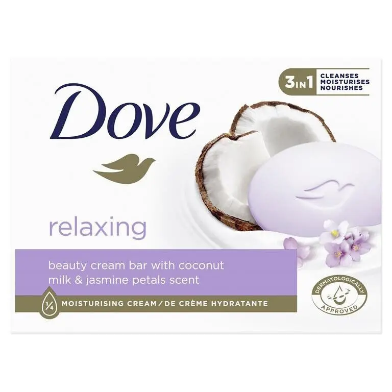 (4in1)DOVE CREAM BAR RELAXING BEAUTY SOAP 360g