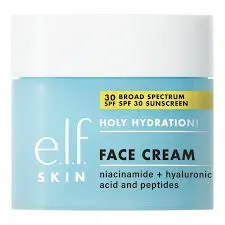 ELF SKIN HOLY HYDRATION FACE CREAM BROAD SPECTRUM SPF30 SUNSCREEN 50g