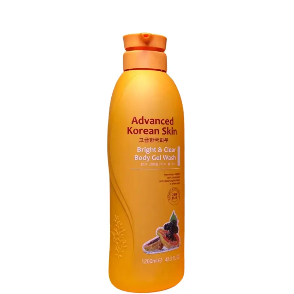 ADVANCED KOREAN SKIN BRIGHT & CLEAR BODY GEL WASH ( PAPAYA ) 1200ML