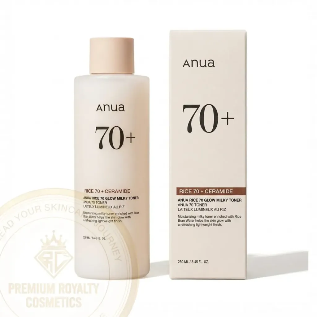 ANUA RICE 70 + CERAMIDE ( GLOW MILKY TONER ) 250mL