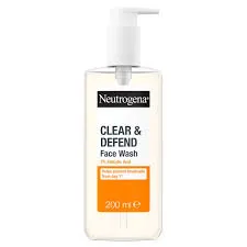 NEUTROGENA CLEAR & DEFEND FACIAL WASH 2% SALICYLIC ACID 200ml