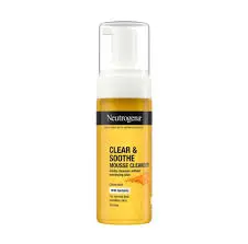 NEUTROGENA CLEAR & SOOTHE MOUSSE CLEANSER WITH TURMERIC 150ml