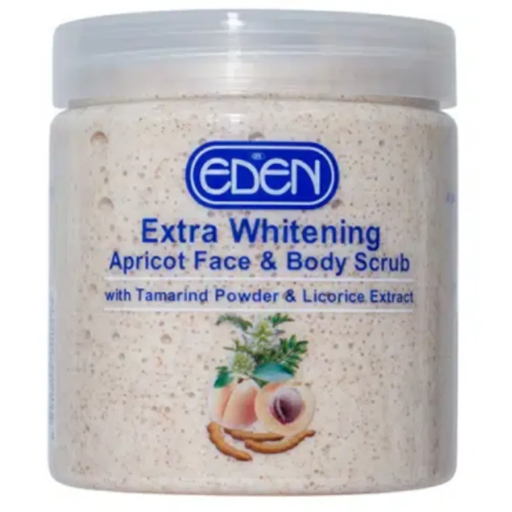 EDEN EXTRA WHITENING APRICOT FACE & BODY SCRUB 520g