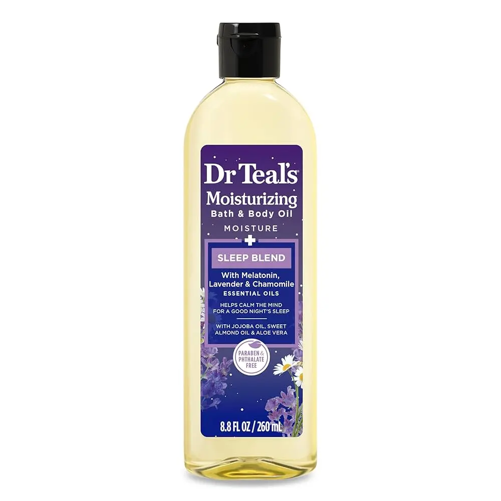 DR TEAL'S ( SLEEP BLEND MOISTURIZING & BODY OIL WITH MELATONIN + ESSENTIAL ) 260mL