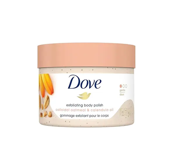 [PRC-0391] DOVE COLLOIDAL OATMEAL & CALENDULA OIL EXFOLIATING BODY POLISH 298g
