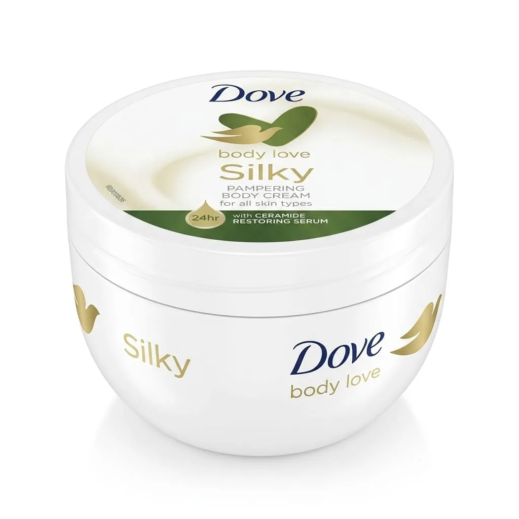 DOVE Body Love [ SILKY PAMPERING BODY CREAM ] For All Skin Type - 300mL