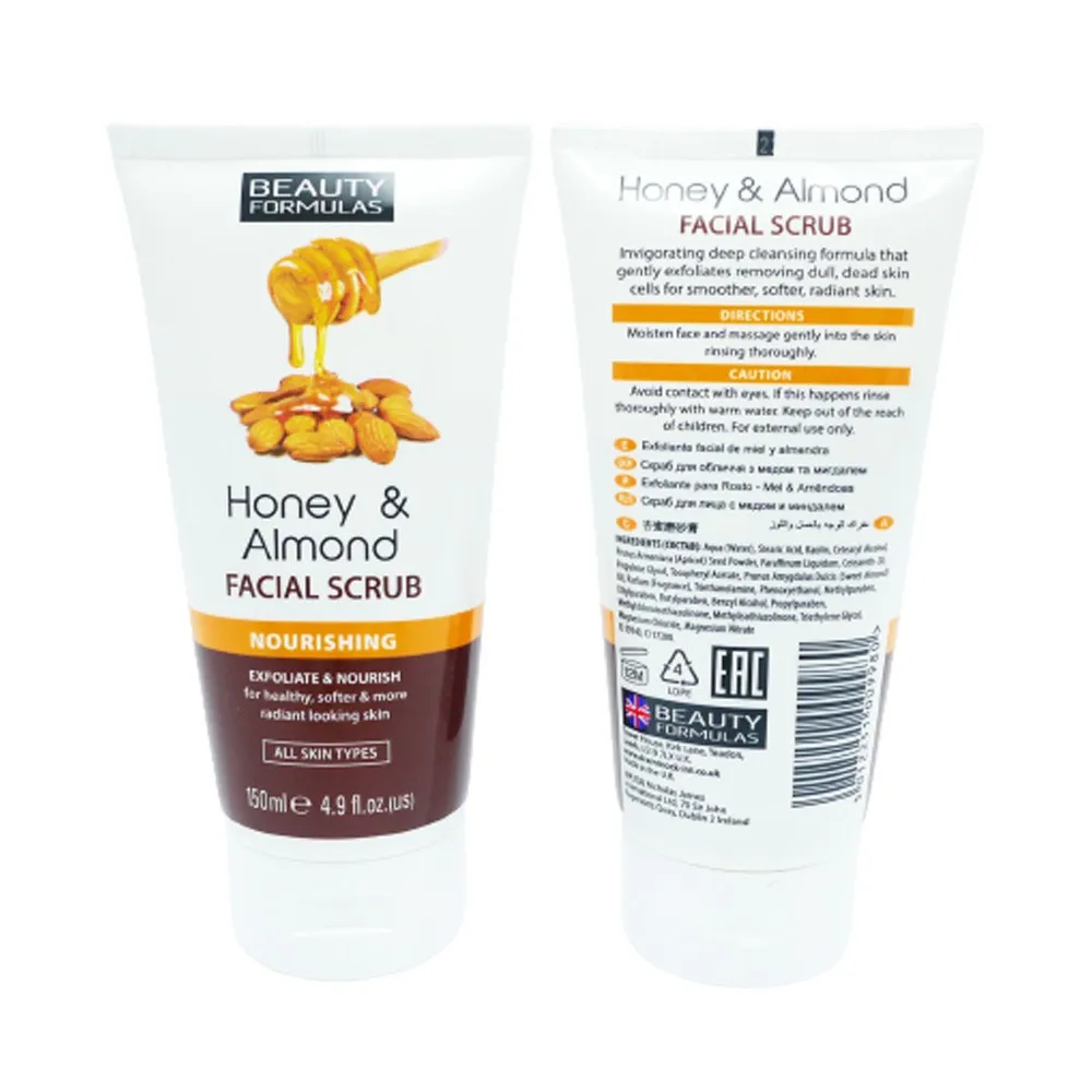 [PRC-0178] BEAUTY FORMULAS HONEY & ALMOND FACIAL SCRUB 150ml
