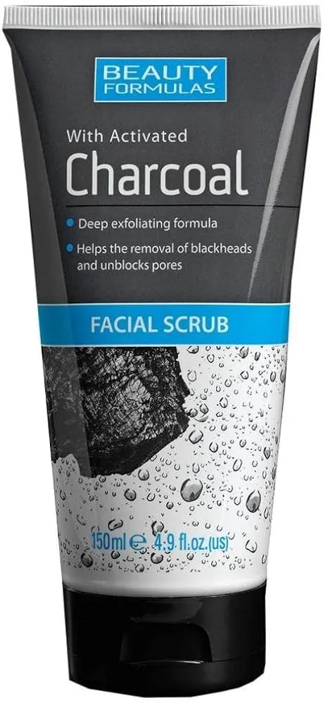 BEAUTY FORMULAS CHARCOAL FACIAL SCRUB 150ml