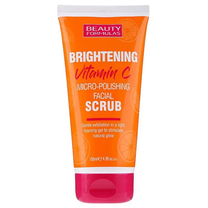 BEAUTY FORMULAS BRIGHTENING VITAMIN C MICRO-POLISHING FACIAL SCRUB 150ML