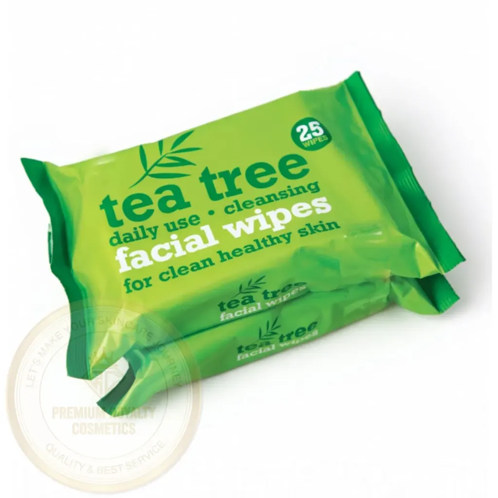 XBC TEA TREE CLEANSING FACIAL WIPES