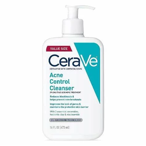 CERAVE ACNE CONTROL CLEANSER OIL ABSORBING TECHNOLOGY ( VALUE SIZE )16fl.oz 473mL