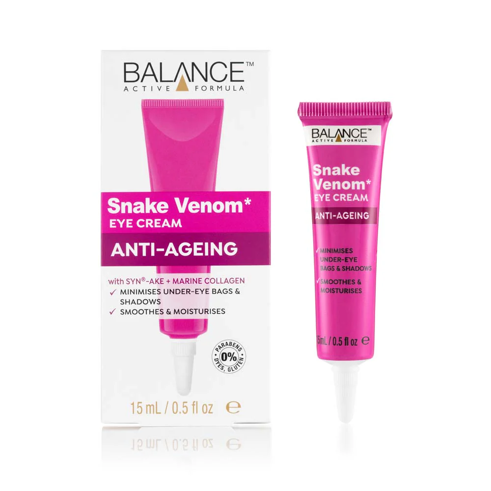 BALANCE ACTIVE FORMULA SNAKE VENOM EYE CREAM ANTI AGEING 15ML