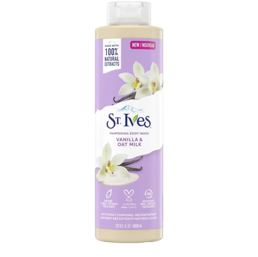 ST IVES VANILA AND OAT MILK PAMPERING BODY WASH