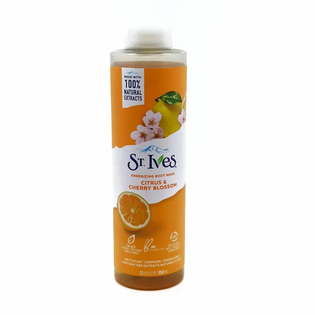 ST IVES ENERGIZING BODY WASH CITRUS & CHERRY BLOSSOM 650ML