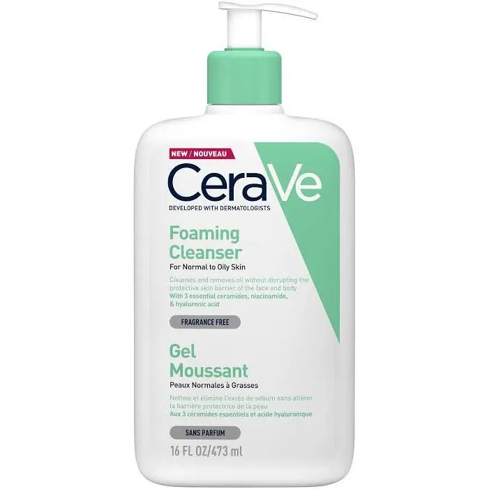 CERAVE FOAMING CLEANSER (GEL MOUSSANT) 473ml