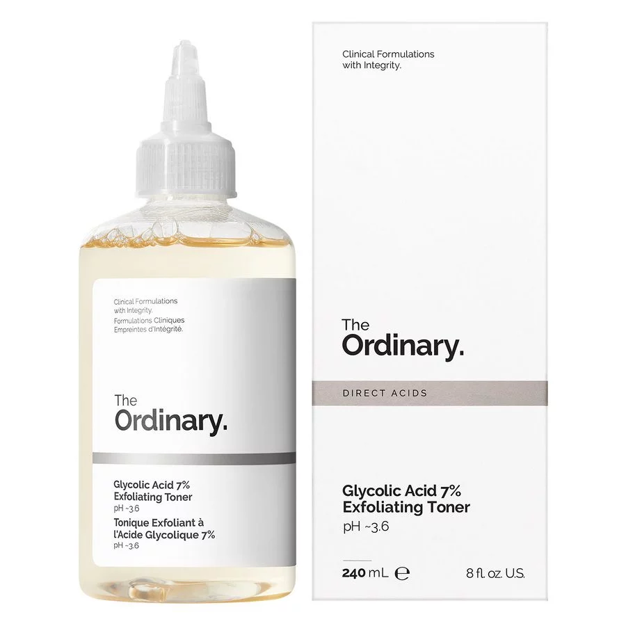 THE ORDINARY GLYCOLIC ACID 7% EXFOLIATING TONER 240mL– AHA Resurfacing & Brightening Solution