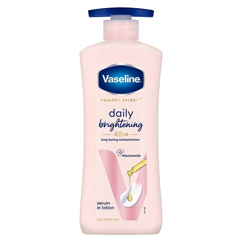 VASELINE HEALTHY BRIGHT DAILY BRIGHTENING   ( 48HR ) SERUM IN LOTION - [ Long Lasting Moisturization ] 600mL